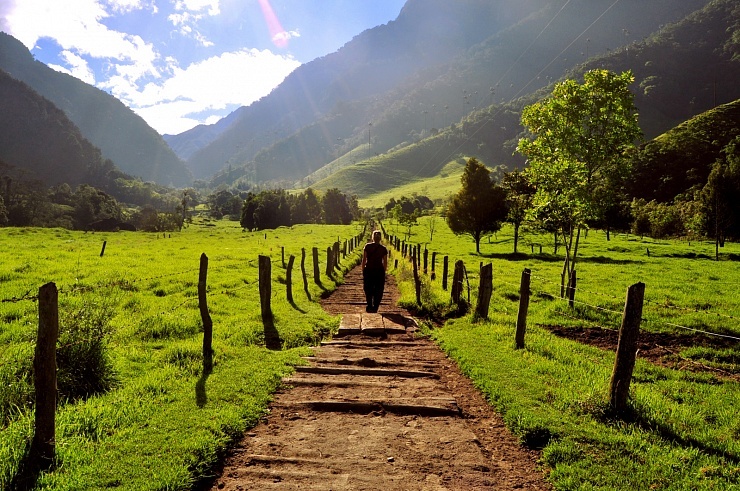 Alegria Mountain Bike Trail in Salento, Colombia