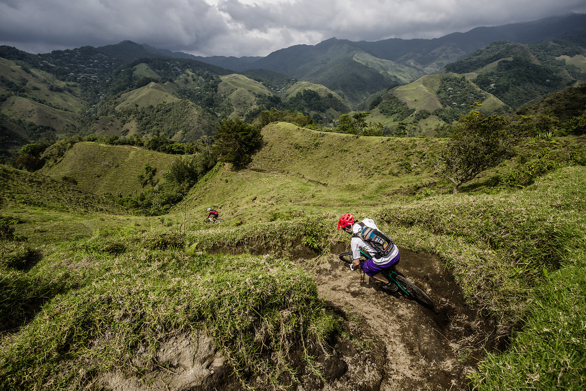 Los Nevados National Park Mountain Bike Trail in Manizales, Colombia